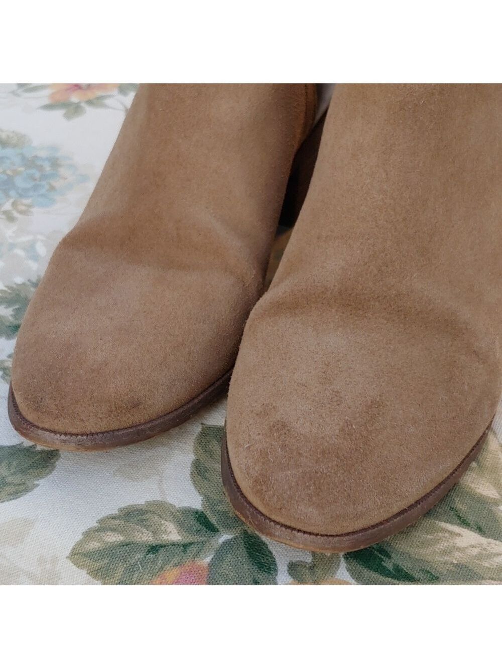 Madewell Low Chelsea Brown Leather and Tan Suede Ankle Boots Women's size 8.5 - Picture 8 of 17